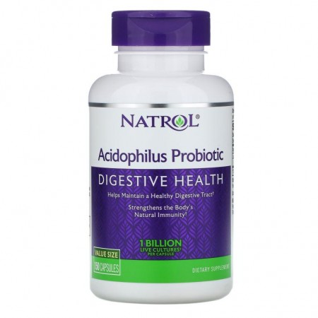 Natrol, 애시도필러스 프로바이오틱, 150 캡슐