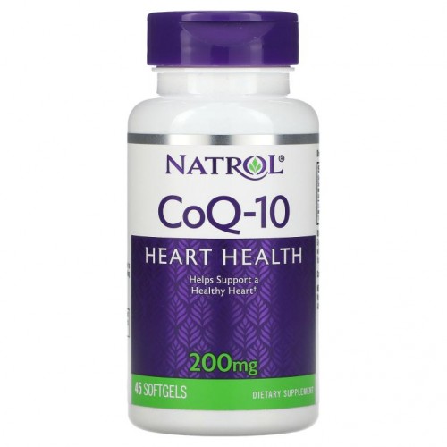 Natrol, CoQ-10, 200mg, 소프트젤 45정