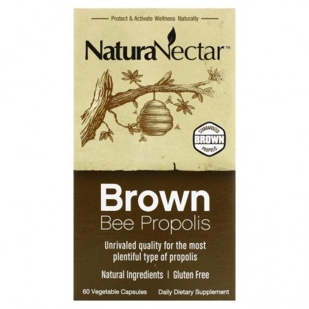 NaturaNectar, 브라운 프로폴리스, 베지 캡슐 60정