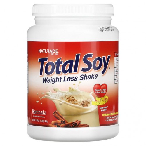 Naturade, 토털 소이, 체중 감량 셰이크, 오르차타, 1.2 lbs(540 g)