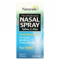 Naturade, 비강 스프레이, 식염수 & 알로에, 1.5 fl oz (45 ml)