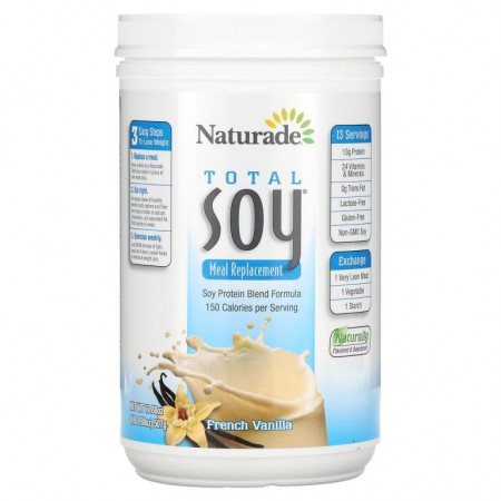 Naturade, Total Soy, 대용식, 프렌치 바닐라 맛, 507g(17.88oz)