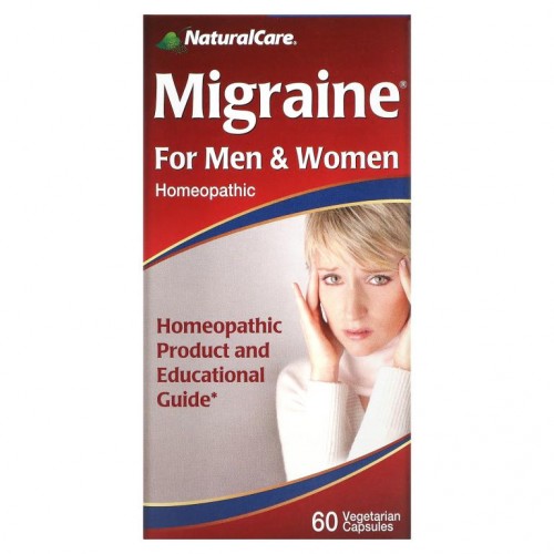 NaturalCare, Migraine, 남녀 공용, 베지 캡슐 60정
