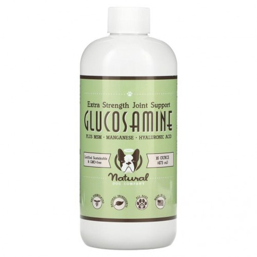 Natural Dog Company, 글루코사민, 엑스트라 스트렝스 관절 강화, 전 연령, 473ml(16oz)