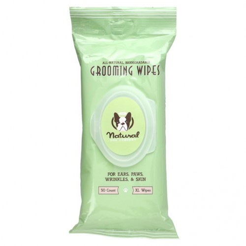 Natural Dog Company, 그루밍 티슈, 전 연령, XL, 50매