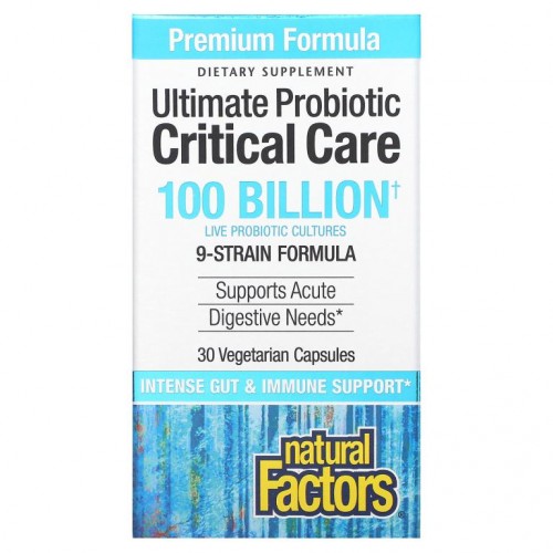Natural Factors, 얼티밋 프로바이오틱, 크리티컬 케어, 1,000억 CFU, 베지 캡슐 30정