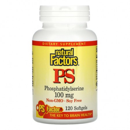Natural Factors, 포스파티딜세린, 100mg, 소프트젤 120정