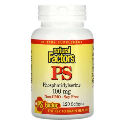Natural Factors, 포스파티딜세린, 100mg, 소프트젤 120정