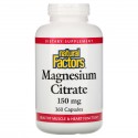 Natural Factors, 마그네슘 시트레이트, 150mg, 캡슐 360정