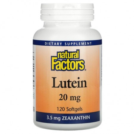 Natural Factors, 루테인, 20mg, 소프트젤 120정