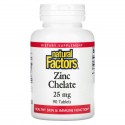 Natural Factors, 아연 킬레이트, 25mg, 90정