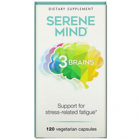 Natural Factors, 3 Brains, Serene Mind, 베지 캡슐 120정