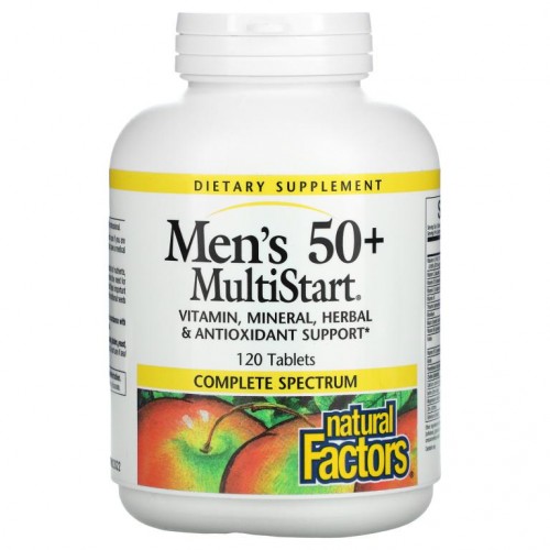 Natural Factors, 50세 이상 남성용 MultiStart, 120정