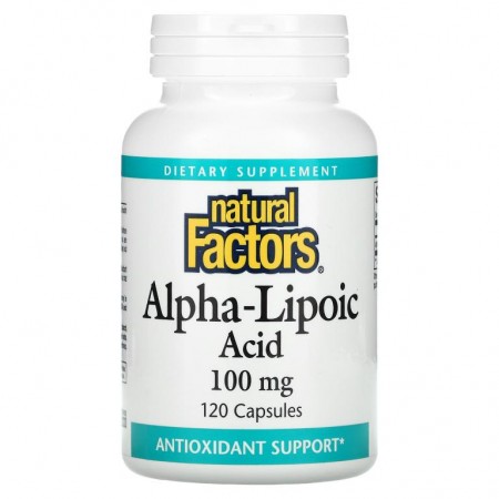 Natural Factors, Alpha-Lipoic Acid, 100 mg, 120 Capsules