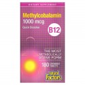 Natural Factors, B12, 메틸코발라민, 1,000mcg, 츄어블 180정