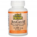 Natural Factors, BetaCareAll, 15,000mcg, 소프트젤 90정