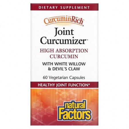 Natural Factors, CurcuminRich, Joint Curcumizer, 베지 캡슐 60정