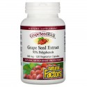 Natural Factors, GrapeSeedRich, 포도씨추출물, 100mg, 베지 캡슐 120정
