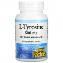 Natural Factors, L-타이로신, 500mg, 베지 캡슐 60정