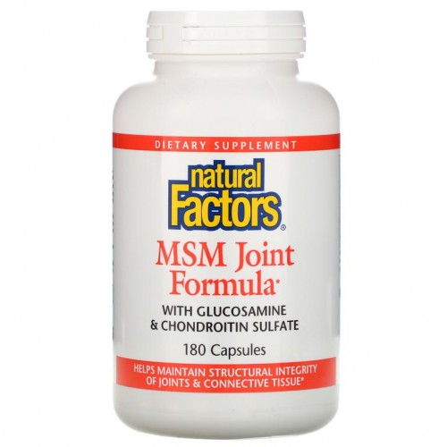 Natural Factors, MSM 조인트 포뮬라, 180 정
