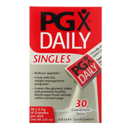 Natural Factors, PGX 매일, 1회분, 향이없는 과립, 각 30 스틱 (2.5 g)