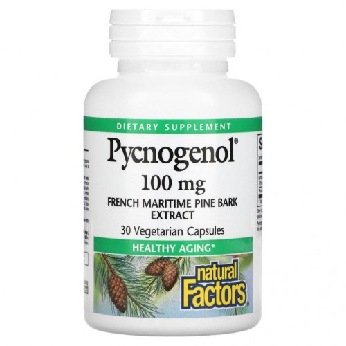 Natural Factors, Pycnogenol, 100mg, 베지 캡슐 30정