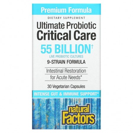 Natural Factors, Ultimate Probiotic, Critical Care, 550억 CFU, 베지 캡슐 30정