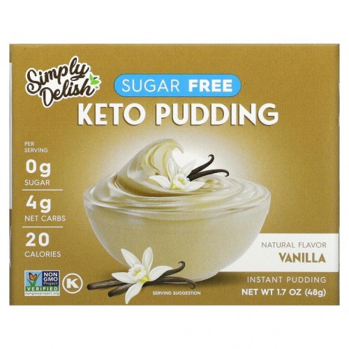 Natural Simply Delish, 천연 인스턴트 푸딩, 바닐라, 48g(1.7oz)