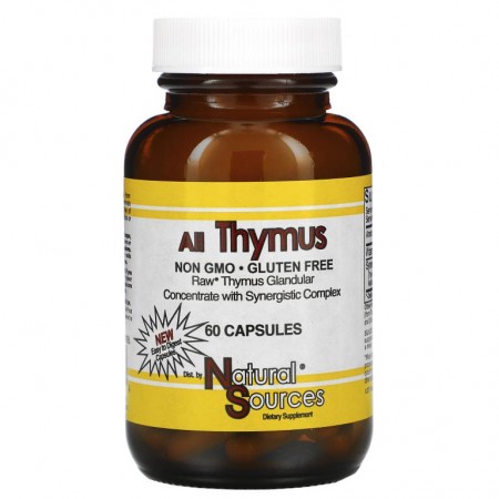 Natural Sources, All Thymus, 캡슐 60정