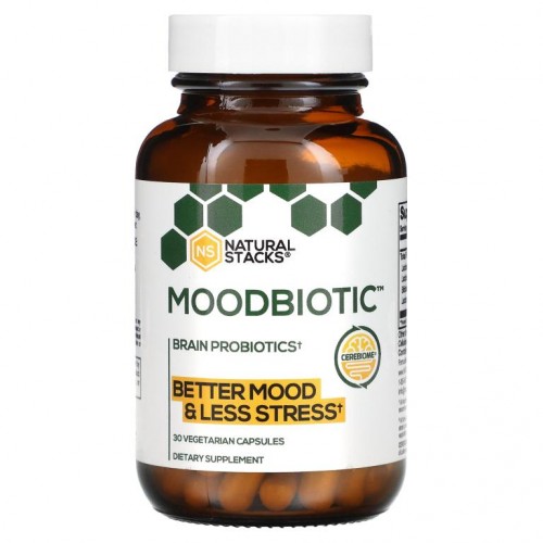 Natural Stacks, Brainbiotic, 6 Billion CFU, 30 Vegetarian Capsules