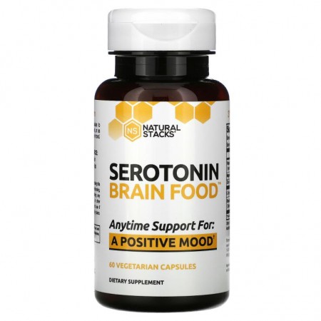 Natural Stacks, Serotonin Brain Food, 베지 캡슐 60정