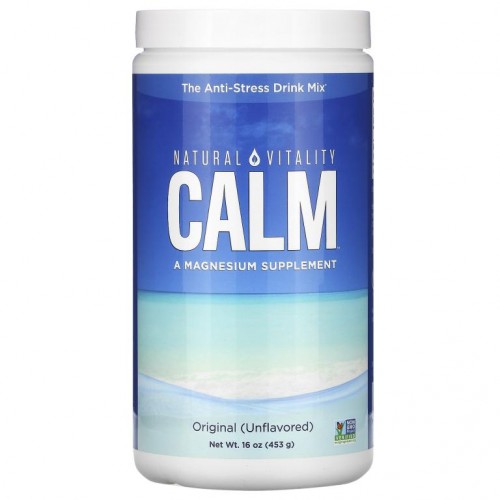 Natural Vitality, CALM, 스트레스 방지 드링크 믹스, 오리지널(무맛), 453g(16oz)