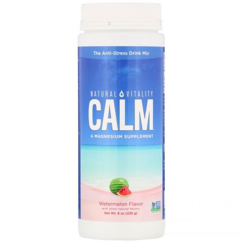 Natural Vitality, Calm, The Anti-Stress Drink Mix, Watermelon, 8 oz (226 g)