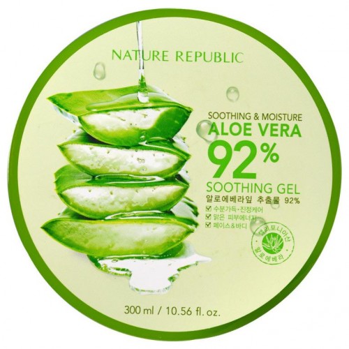 Nature Republic, 수딩 & 모이스처 Aloe Vera 92% Soothing Gel, 10.56 fl oz (300 ml)