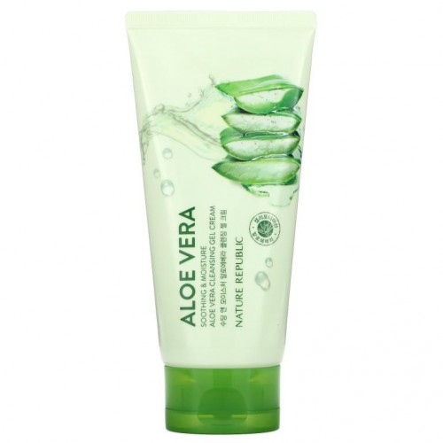Nature Republic, Aloe Vera Cleansing Gel Cream, 5.07 fl oz (150 ml)