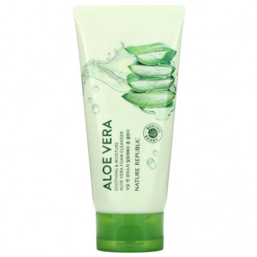 Nature Republic, Aloe Vera Foam Cleanser, 5.07 fl oz (150 ml)