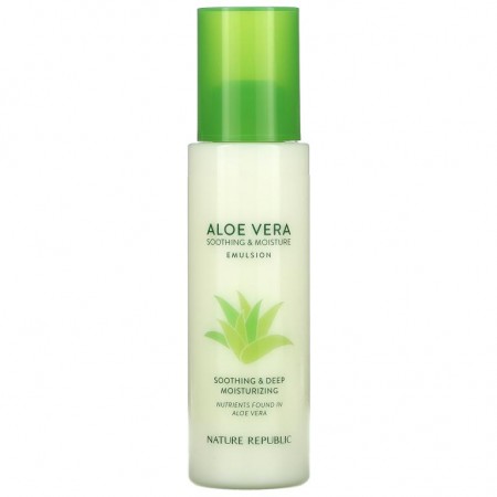 Nature Republic, Aloe Vera Soothing & Moisture Emulsion, 5.24 fl oz (155 ml)