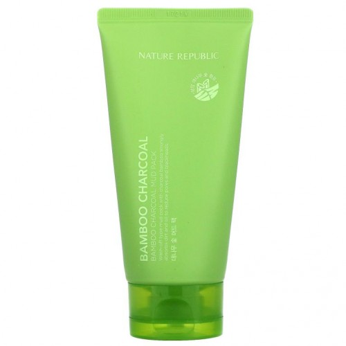 Nature Republic, Bamboo Charcoal Mud Pack, 5.29 oz (150 g)