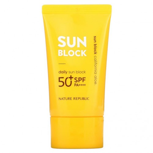 Nature Republic, California Aloe Daily Sun Block, SPF 50+ PA++++, 1.92 fl oz (57 ml)
