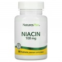 NaturesPlus, 니아신, 100 mg, 90정 알약