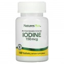 NaturesPlus, 요오드화 칼륨, 150mcg, 100정