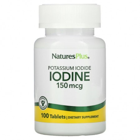 NaturesPlus, 요오드화 칼륨, 150mcg, 100정