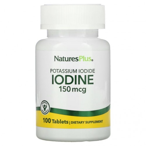 NaturesPlus, 요오드화 칼륨, 150mcg, 100정