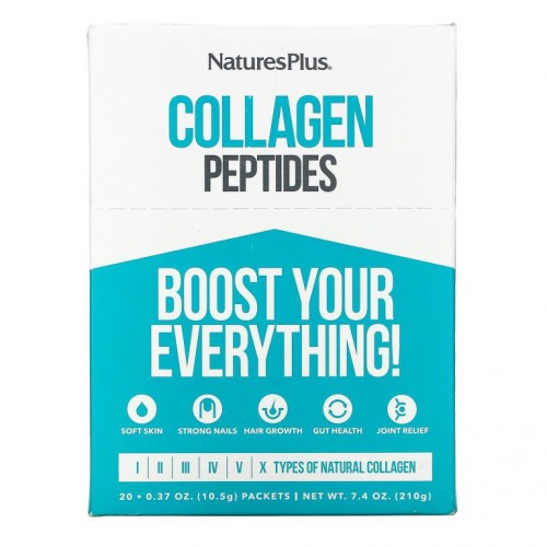 NaturesPlus, 콜라겐 펩타이드, 스틱 팩 20개, 개당 10.5g (0.37oz)