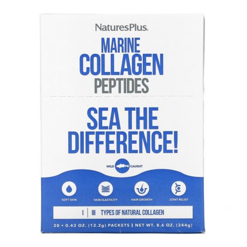 NaturesPlus, 해양 콜라겐 펩타이드, 스틱 팩 20개, 개당 12.2g(0.43oz)