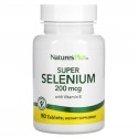 NaturesPlus, 수퍼 셀레늄, 200 mcg, 90 정