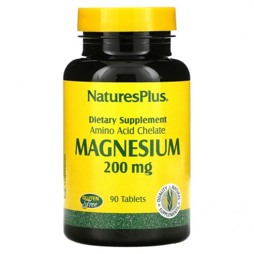 NaturesPlus, 마그네슘, 200 mg, 90정