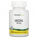 NaturesPlus, 철, 20 mg, 180정