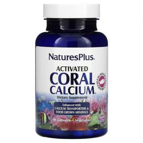 NaturesPlus, 활성화된 산호 칼슘, 90 베지 캡