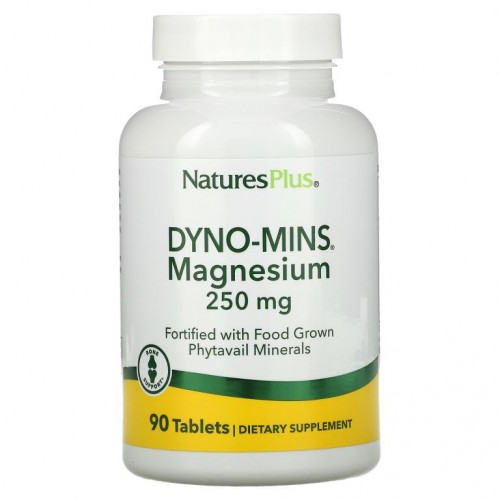 NaturesPlus, Dyno-Mins, 마그네슘, 250mg, 90정